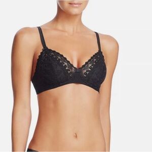 Black Wacoal lace Purity underwire bra 36C
